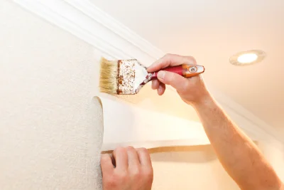 Pose de papier peint à Hantay — revêtements muraux et toiles de verre